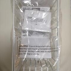 山崎実業 伸縮水切りワイヤーバスケット タワー ホワイト の画像