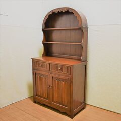 【ヤ取終了6/2】≪zyw991≫ アンティーク調 カップボード...