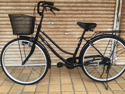 ママチャリ26インチ　程度良好　機関良好　カギ　ライト　カゴ付き　防犯登録抹消済み