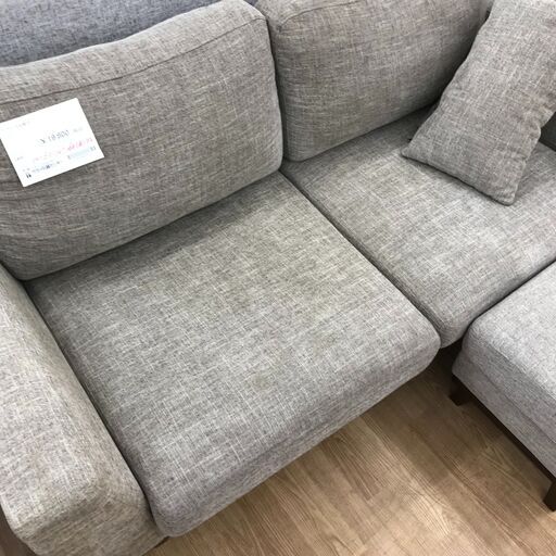 ★ジモティ割あり★ Francfranc 2.5人掛けソファ キャピタン 2S グレー H60×W160×D82 クリーニング済み K