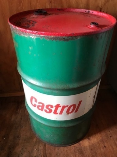 カストロールドラム缶　中古空缶