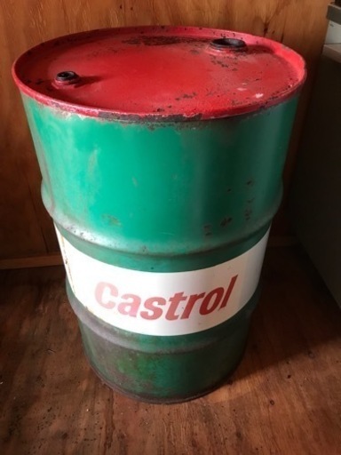 カストロールドラム缶　中古空缶