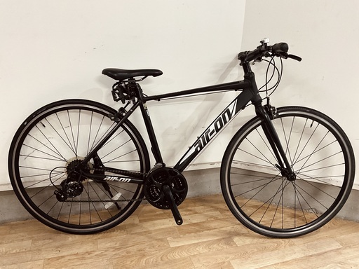 【整備済】【アルミフレームクロスバイク/21段ギア/約12㎏】【NO.107】