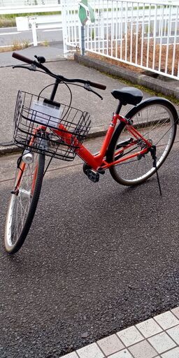 ★ジモティ割あり★  軽快車 27インチ オレンジ クリーニング済み SJ2127