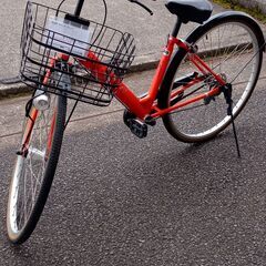 ☆ジモティ割あり☆ 軽快車 27インチ オレンジ クリーニング済み SJ2127