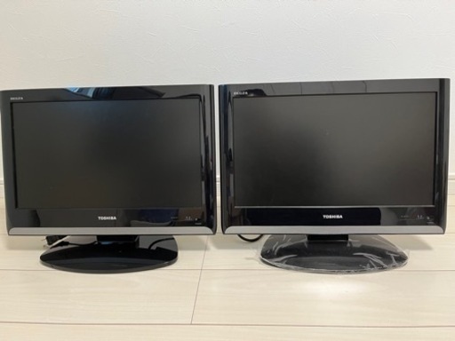 【TOSHIBA REGZA19型液晶テレビ2台セット】