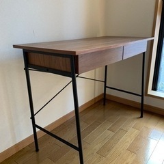 アンセムデスク　ウォールナット材　W1000×D450×H720の画像