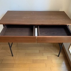 アンセムデスク　ウォールナット材　W1000×D450×H720の画像