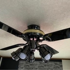 シーリングファン(LED色) 5枚羽根 リモコン付きの画像