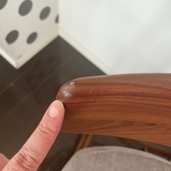 大塚家具 ユノ3A ウォールナット材チェア2点セット