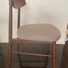 大塚家具 ユノ3A ウォールナット材チェア2点セット