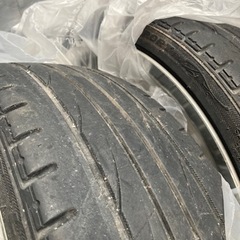 軽用17インチ中古アルミセット165/40-17タイヤは溝なしの画像