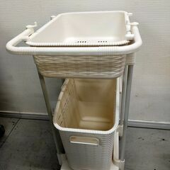 キャスター付き　ランドリーバスケット2段　NO755の画像