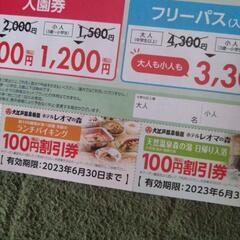 レオマワールド　割引券　３枚の画像