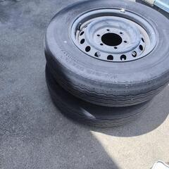 中古ハイエース純正ホイールタイヤ4本