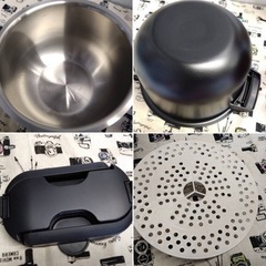 ●お値下げ！　SHARP シャープ ヘルシオ ホットクック KN-HT99B-R 2018年製 自動調理 鍋  1.6L 無水鍋 レッド 動作確認済 美品 ④の画像