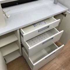 ☆ジモティ割あり☆ パモウナ 両面カウンター キッチンボード ホワイト