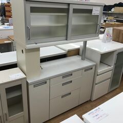 パモウナ キッチンカウンター 白 キャスター付き 人気商品!! パモウナ キッチンカウンター キャスター付き 上中段ソフト