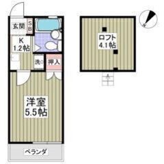 💖初期費用１２万円💖武蔵野線「船橋法典」駅徒歩16分🌟1K🎵管理番号「195627」  - 船橋市