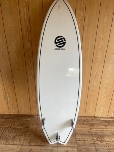 サーフボード　サンタクルーズ　5.8Ft フィン　ニットケースつき