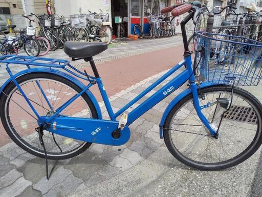 ♪ジモティー特価♪おしゃれなパイプキャリア・ＬＥＤオートライト付き2６型リサイクル自転車