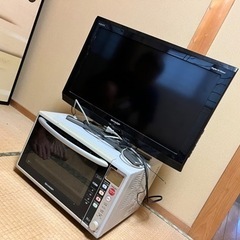 【確定済み】900wの電子レンジとテレビ