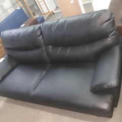 2人掛けソファーブラック 大