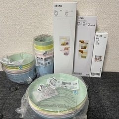 キャンプに重宝♡IKEA ジップロック とプラ食器おまとめ売り