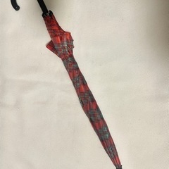 長傘　赤チェック　　