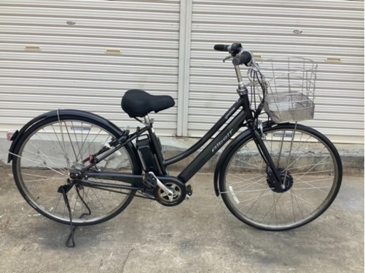 57ブリヂストン最新機種電動アシスト自転車ALBELT27インチグレーアルミボディー