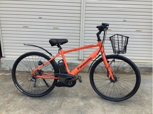 58パナソニック最新電動アシスト自転車JETTER700×38Cオレンジアルミボディ
