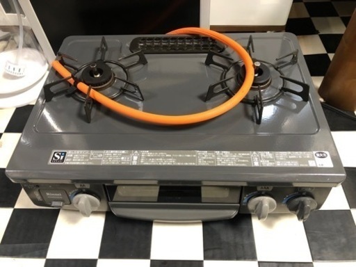 【リサイクルサービス八光】2018年製　リンナイ　ガステーブル LPガス用 右強火力　KGM563DGR/LP