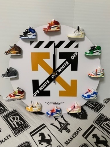 スニーカー 時計 掛時計 ジョーダン AIR JORDAN NIKE×OFF WHITE オフホワイト AJ1 エアージョーダン SP
