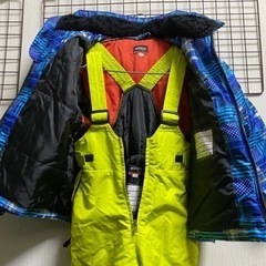スノーボードウェア/スキーウェア 120サイズ キッズ青/黄の画像