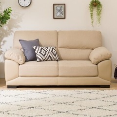 ニトリ2人掛けソファ(ほぼ新品)🛋の画像