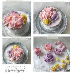 韓国のフラワーケーキの体験1dayレッスンの画像