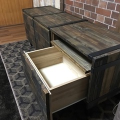 作りたてアンティークな手作りテレビ台(お取引決まりました)