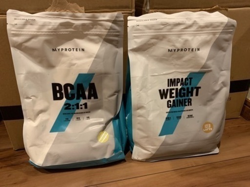 マイプロテインウエイトゲイナー1キロ　bcaa1キロまとめ売り