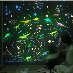 お部屋の模様替えに♪光る恐竜ウォールステッカー②まとめ割りあり