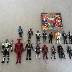 仮面ライダー　ソフビ人形いろいろとダブルの本