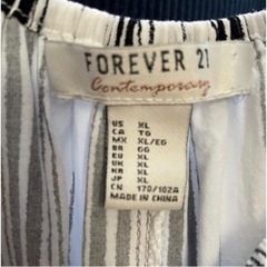 forever21 ボーダーワンピース　オフショル　ワンピースの画像