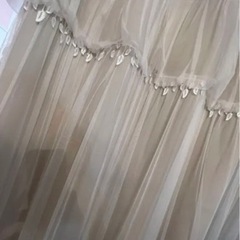カーテン　突っ張り棒付き