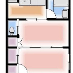 広々２Kアパート！家賃安い！ペット可　駐車場あり！風呂トイレ別！...