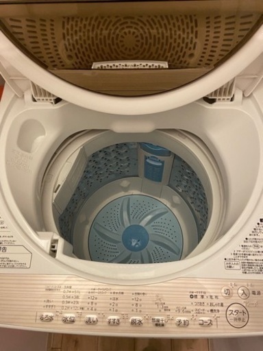 洗濯機　TOSHIBA AW-6G5(W)