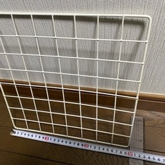ワイヤーネット白　正方形30×30cm