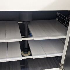 アイリスオーヤマ　キッチン下　シンク下　収納　伸縮棚　
