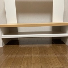 【6月中旬まで】テレビボード ホワイト×木目風 北欧の画像