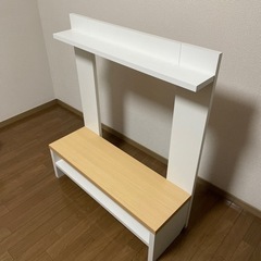 【6月中旬まで】テレビボード ホワイト×木目風 北欧の画像