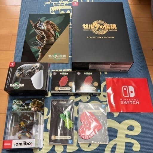 Nintendo Switch ゼルダの伝説　プロコン、amiibo、いろいろ9点セット