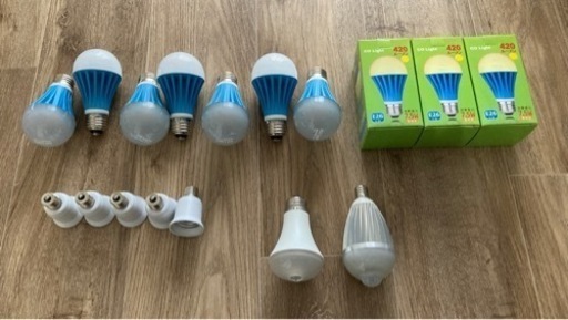 人感センサー付きLED電球など新品含む16点セット